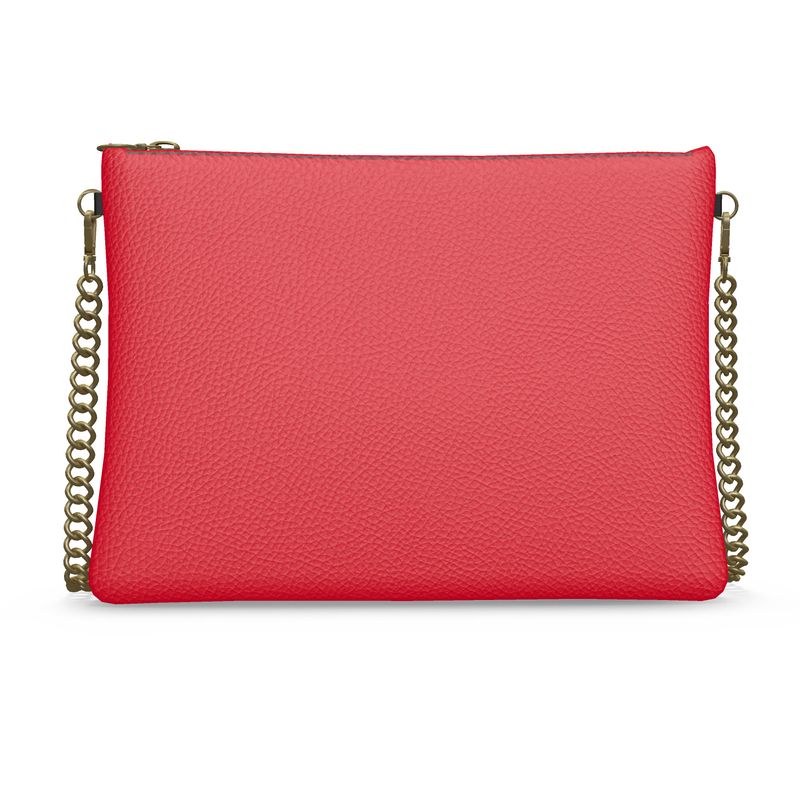 Fire Engine Red Nappa Leather Crossbody Bag