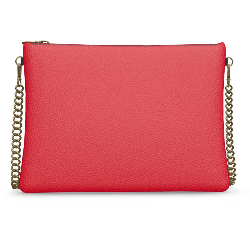 Fire Engine Red Nappa Leather Crossbody Bag