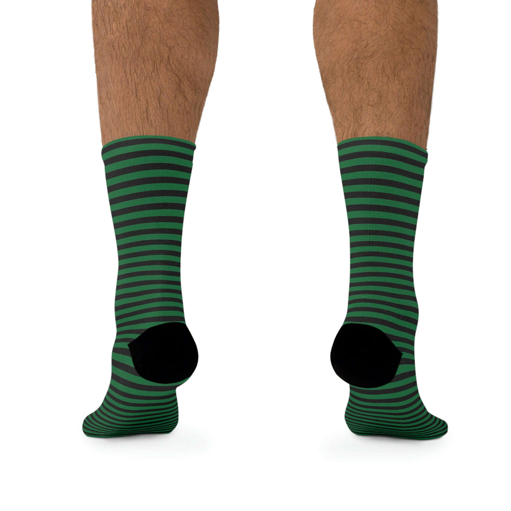 Green Stripes Recycled Socks