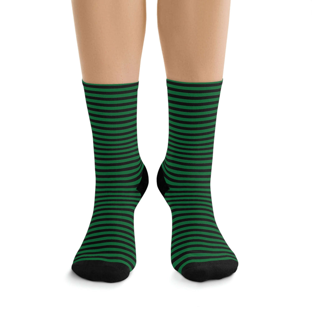 Green Stripes Recycled Socks