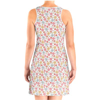 Spring Floral Vest Dress