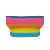 Summer Rainbow Bandeau Top