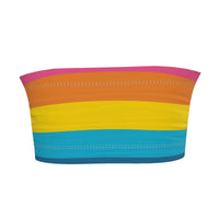 Summer Rainbow Bandeau Top