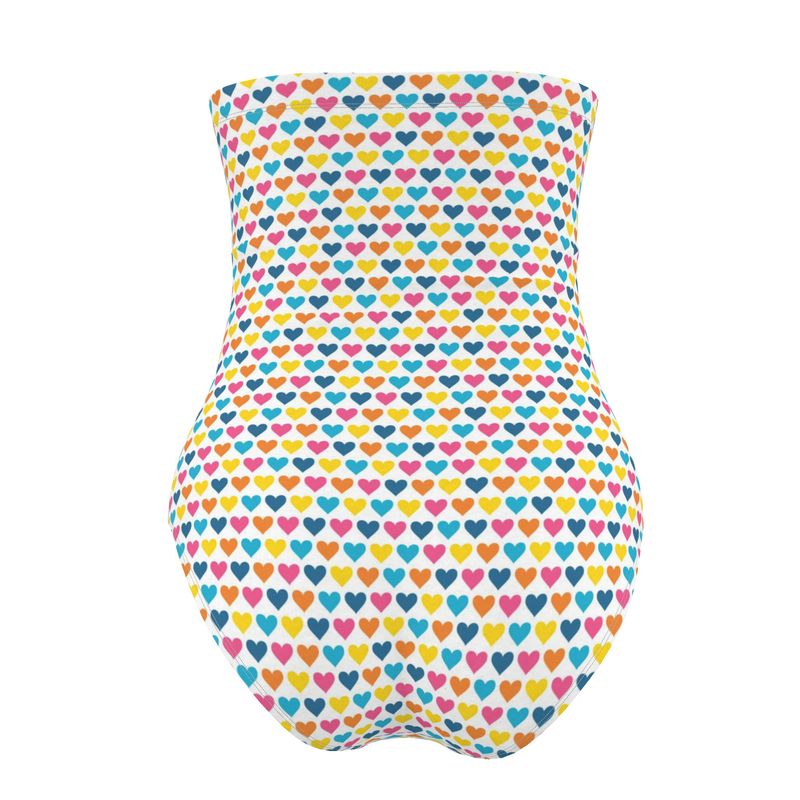 Summer Hearts Strapless Swimsuit