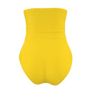 Summer Yellow Strapless Swimsuit