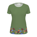 Sage Green Floral Eco T-Shirt