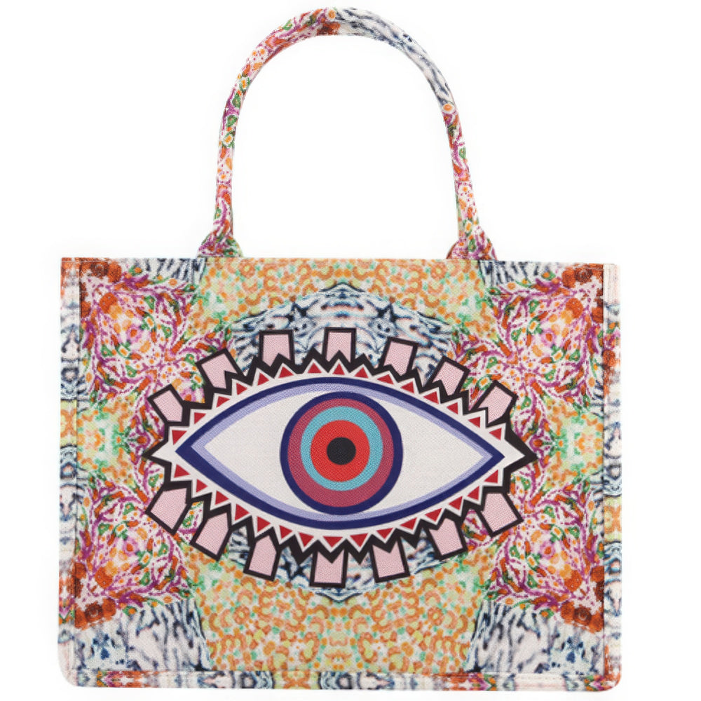 Evil Eye Print Stylish and Protective Tote Bag