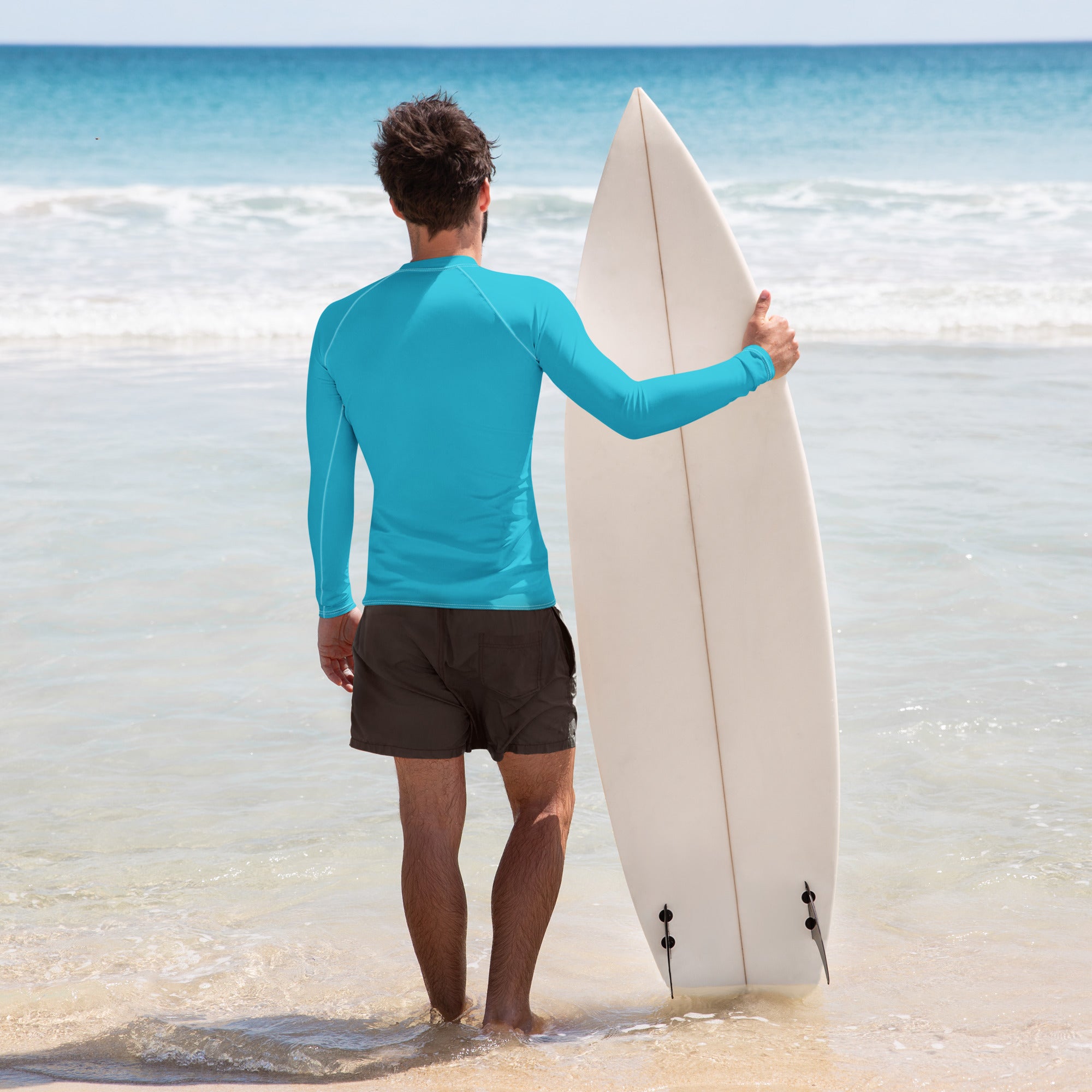 Summer Blue Men's Rash Guard