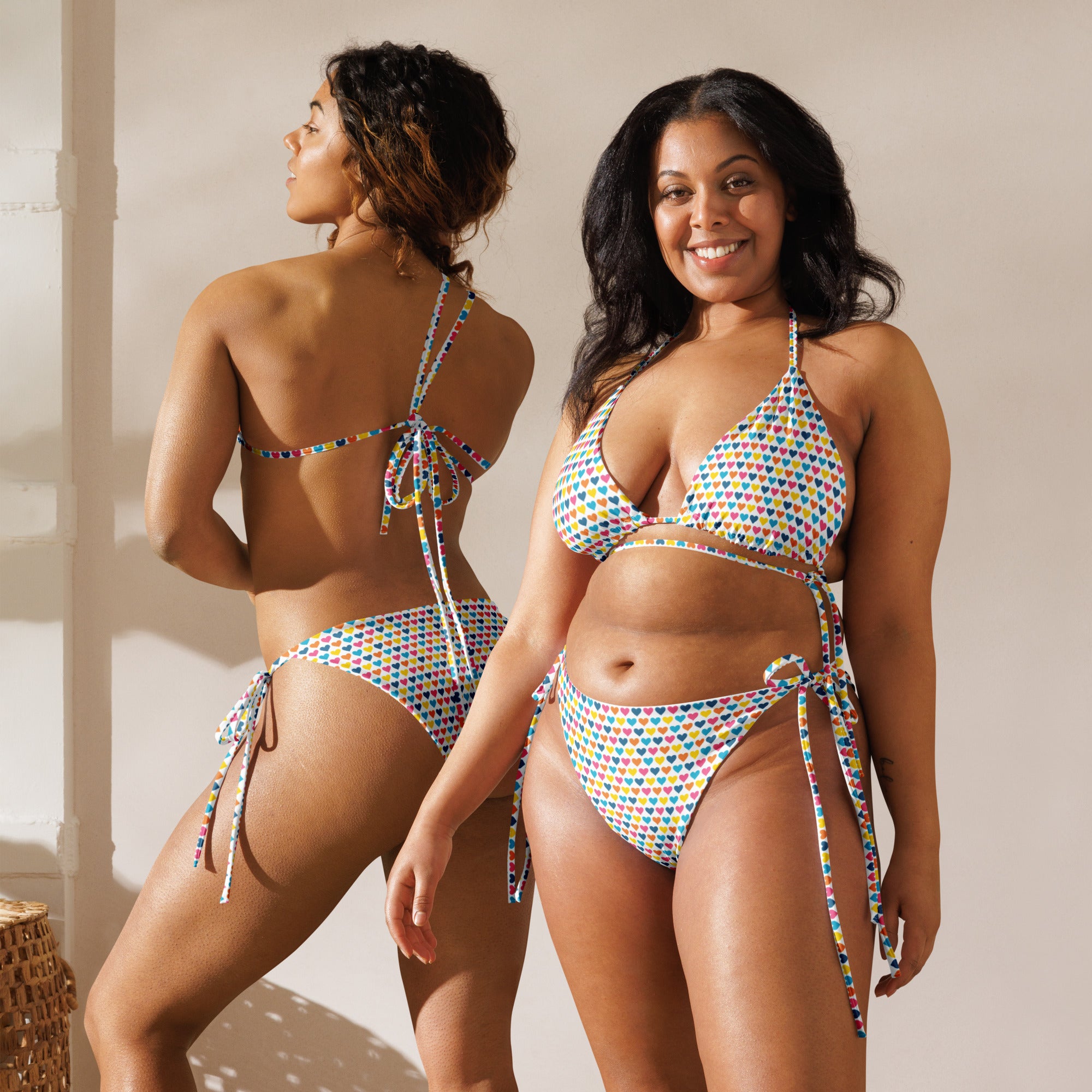 Summer Hearts Recycled String Bikini