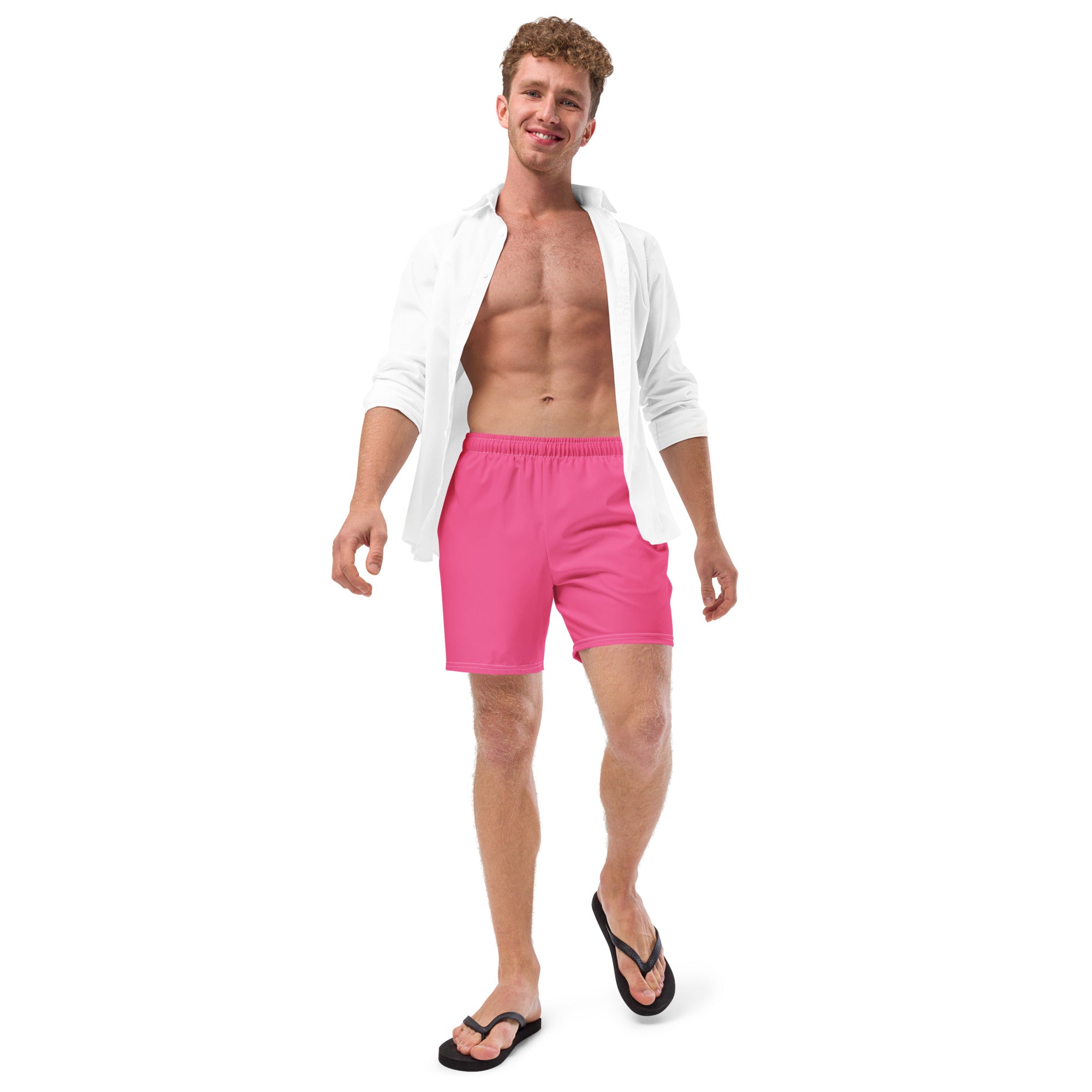 Summer Pink Recycled Swim Trunks