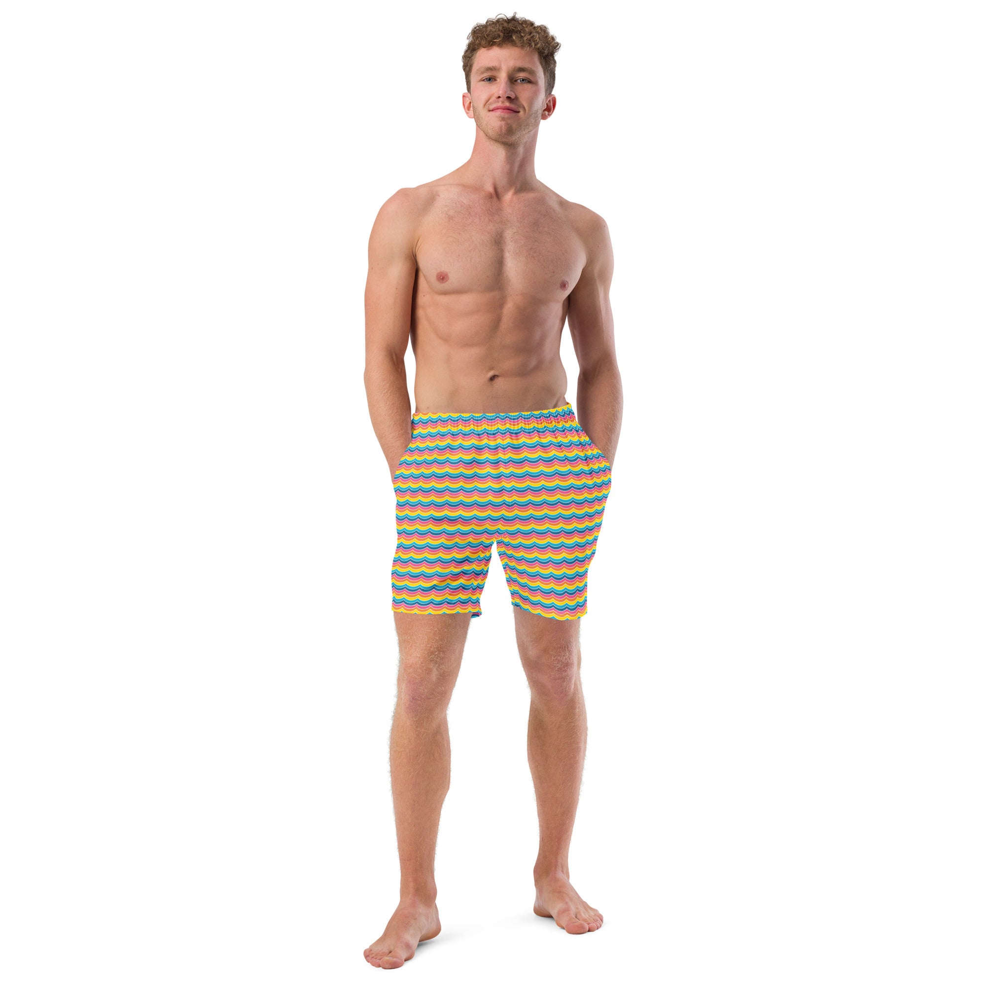 Summer Rainbow Recycled Swim Trunks