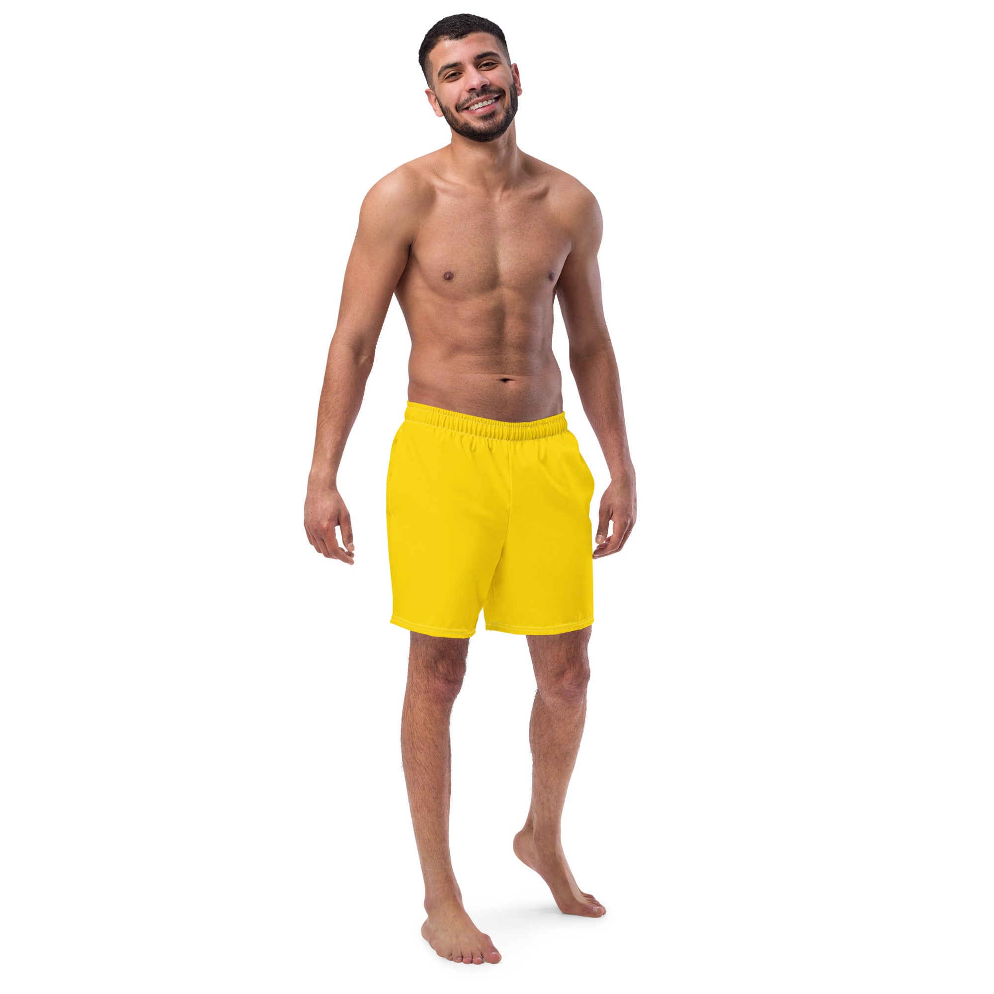 Summer Yellow Recycled Swim Trunks