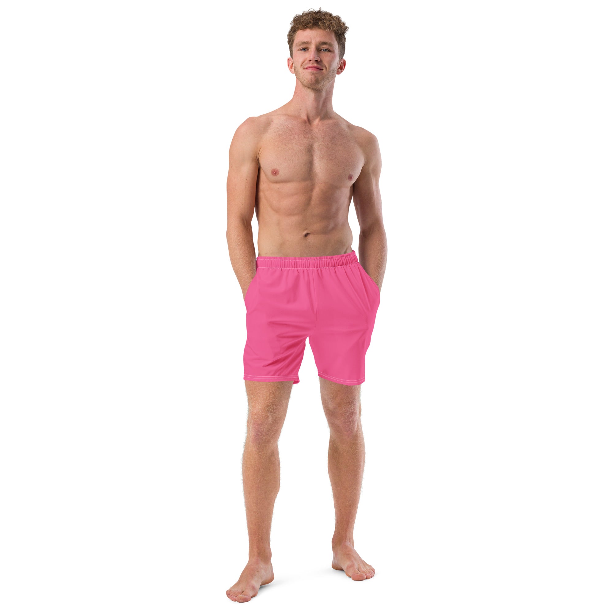 Summer Pink Recycled Swim Trunks