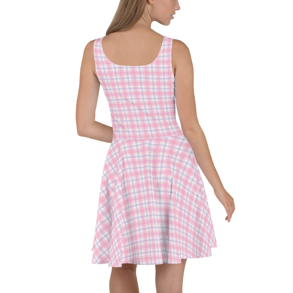 Spring Plaid Skater Dress