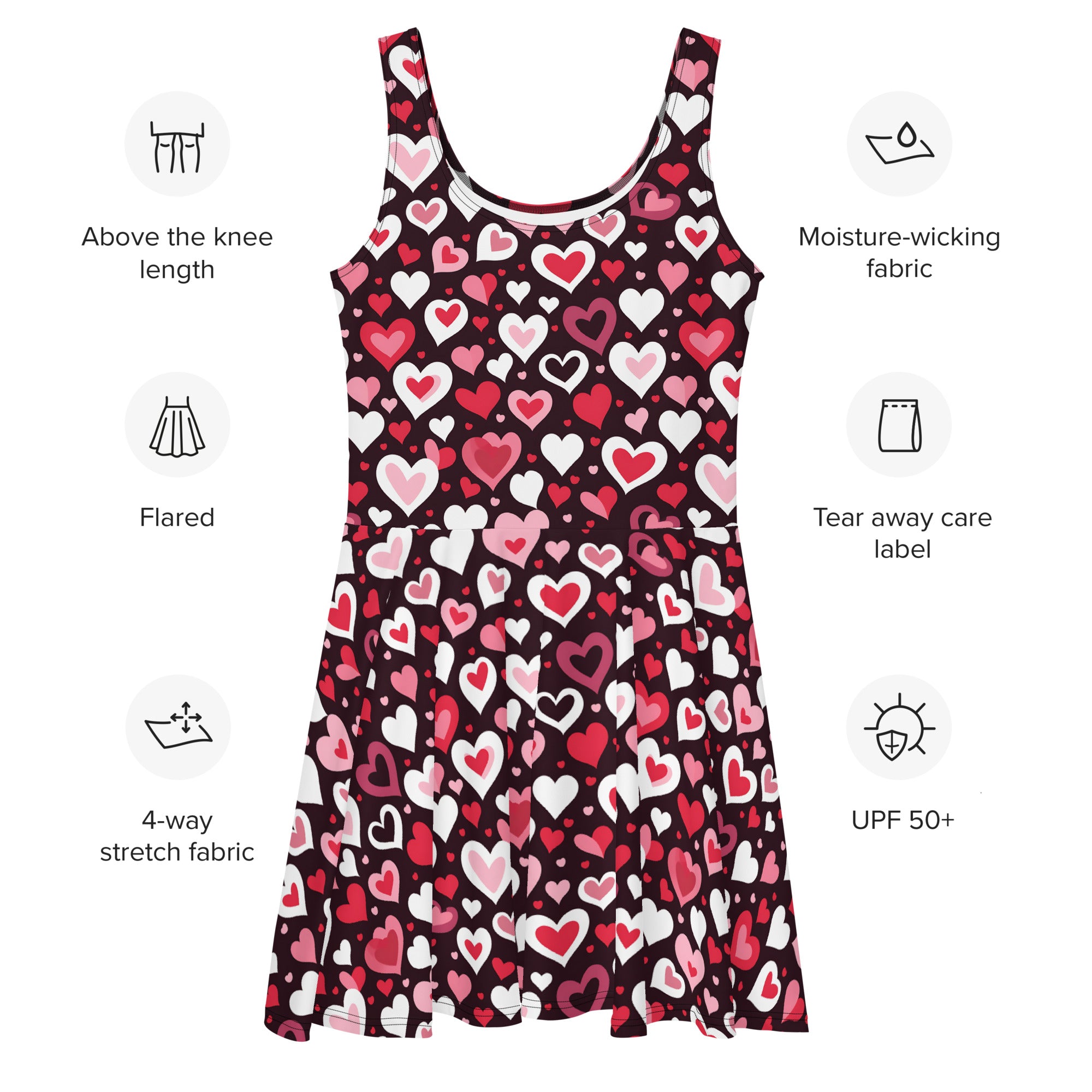 Valentine Hearts Skater Dress