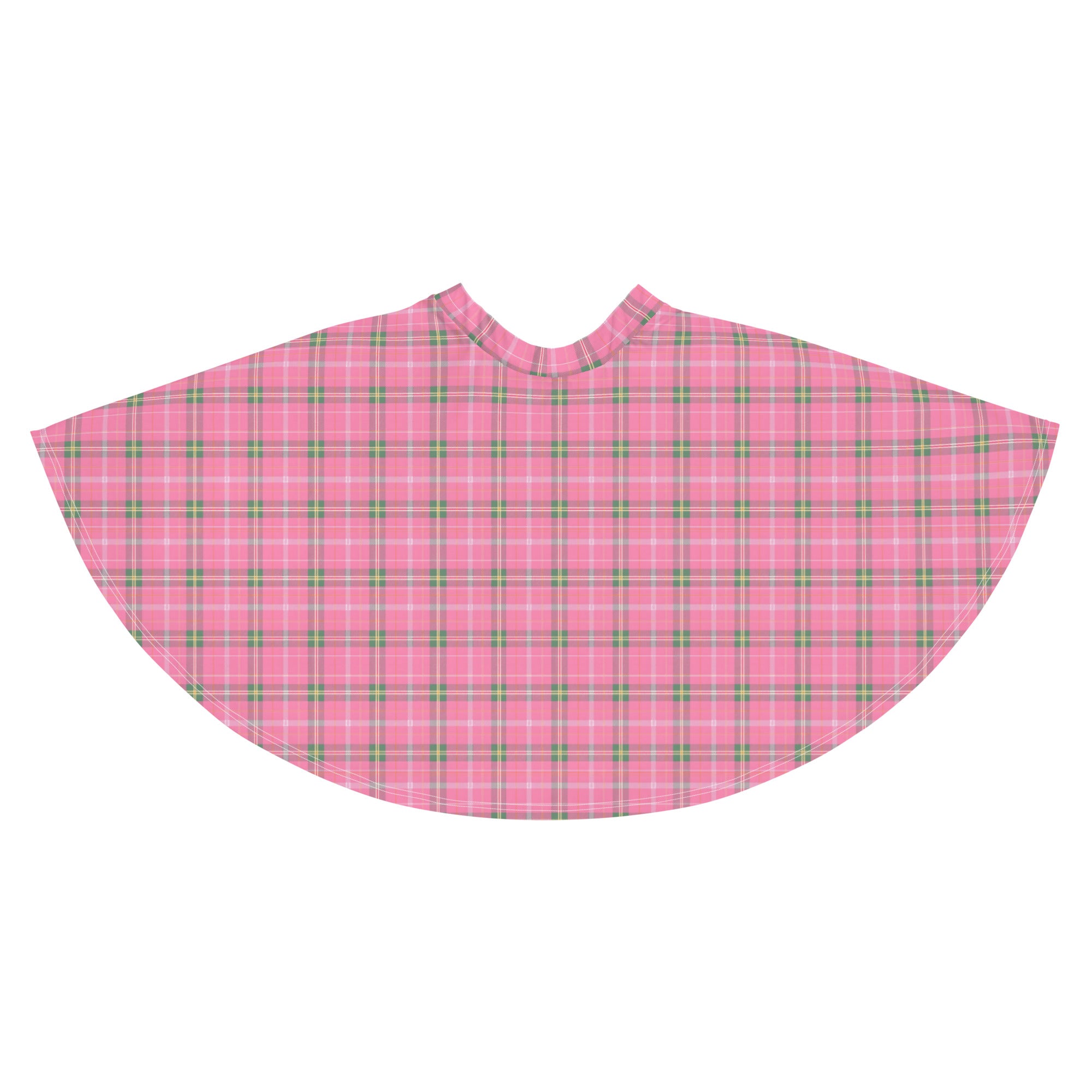 Pink Plaid Skater Skirt