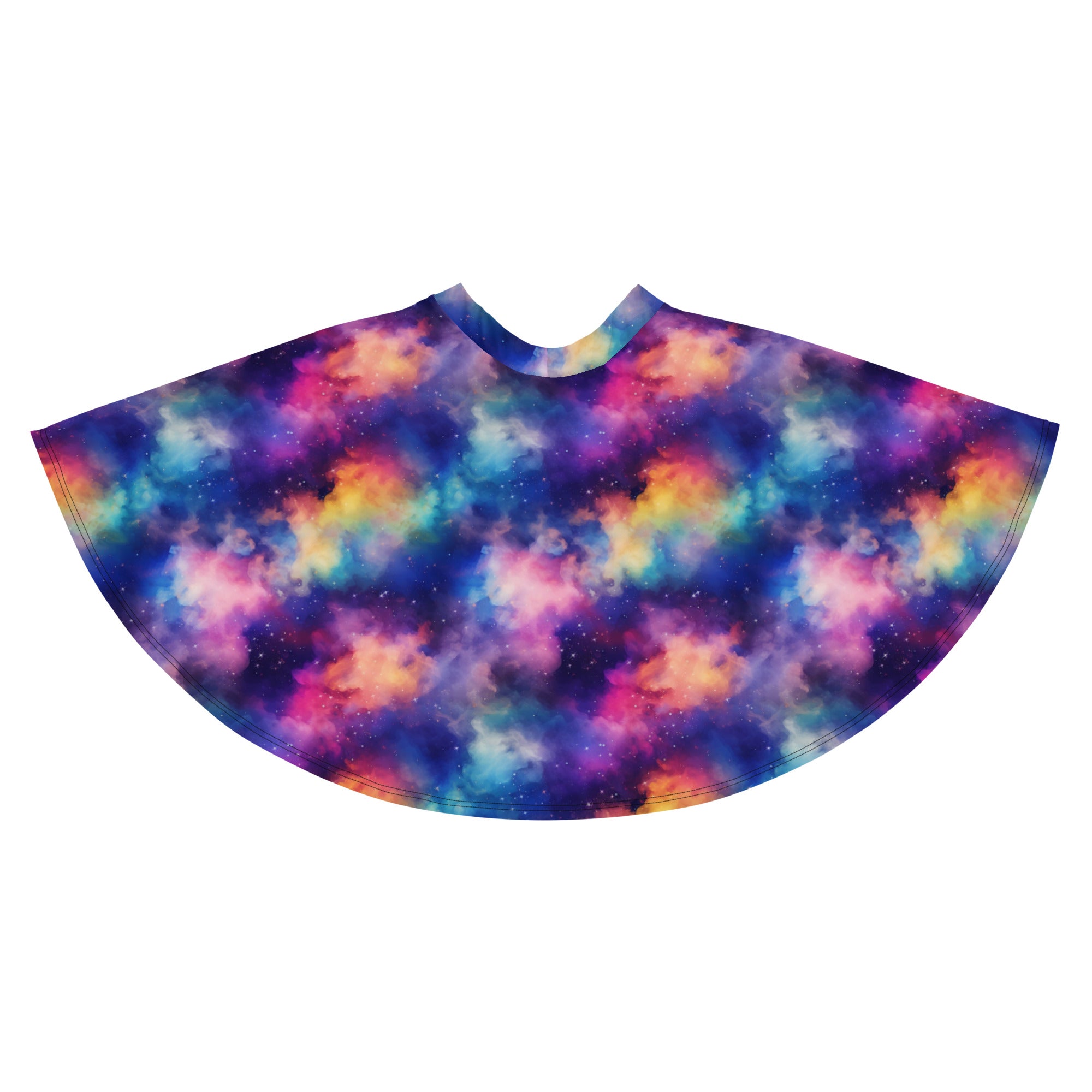 Rainbow Galaxy Skater Skirt