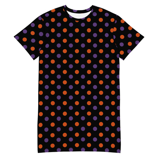 Halloween Polka-Dots T-shirt dress