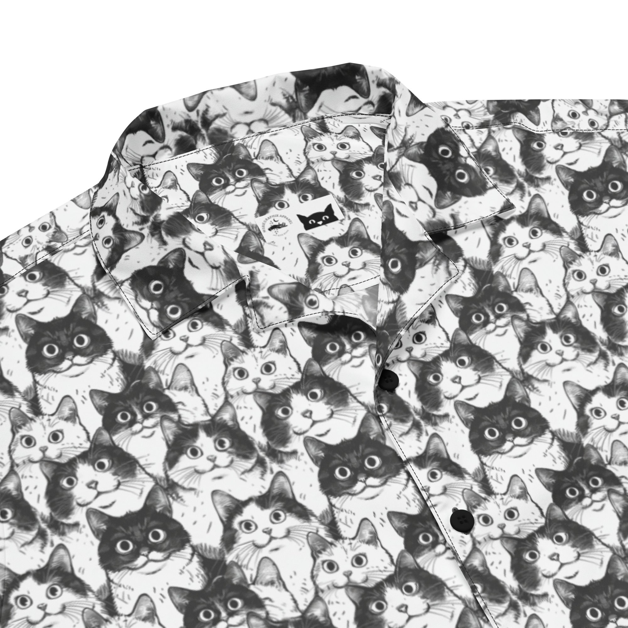 All the Cats Unisex Button Shirt