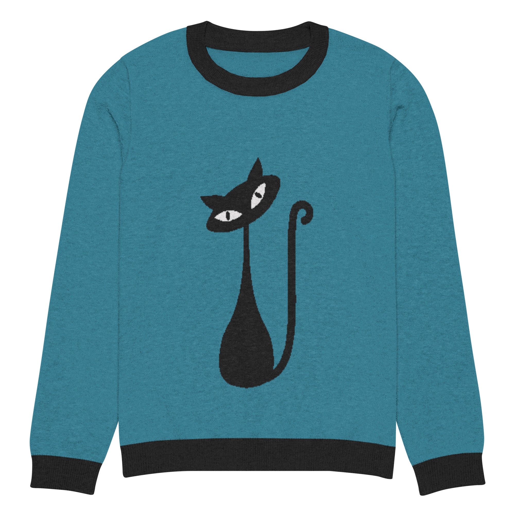 Atomic Cat Knitted Crew Neck Sweater