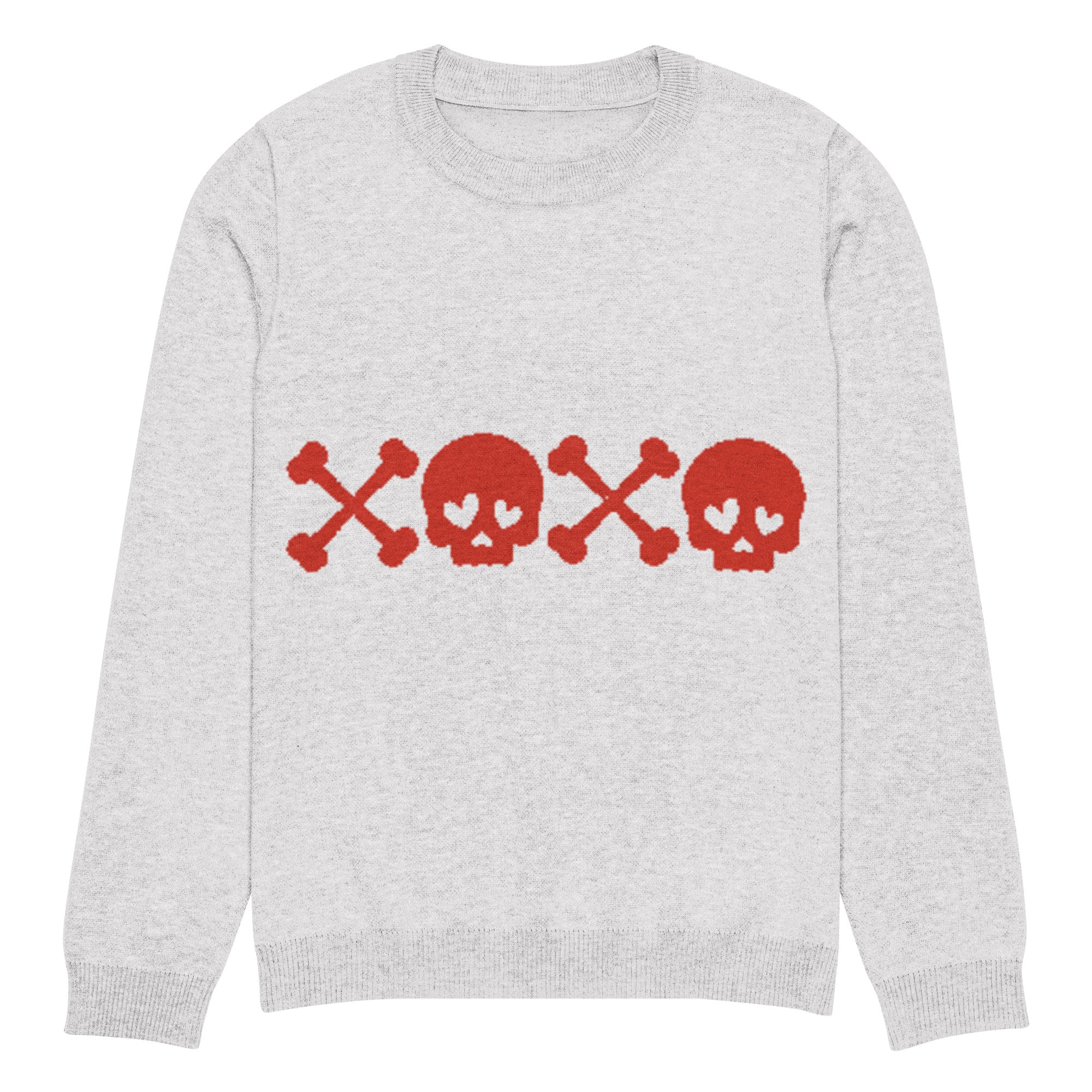 XO Skulls Knitted Crew Neck Sweater