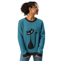 Atomic Cat Knitted Crew Neck Sweater