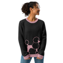 Pink Poodle Knitted Crew Neck Sweater