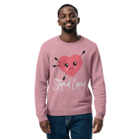 Stupid Cupid Knitted Crew Neck Sweater