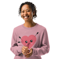 Stupid Cupid Knitted Crew Neck Sweater