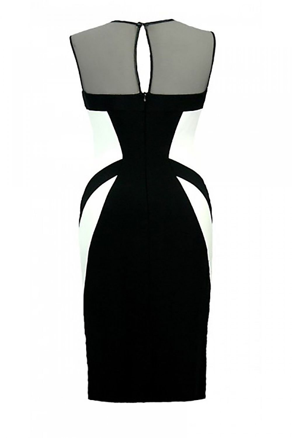 Jersa's Chic Hourglass Illusion Cocktail Dress with V-Neckline