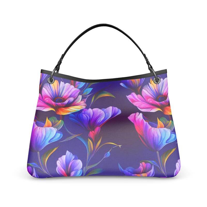 Purple Floral Slouch Bag - Talbot