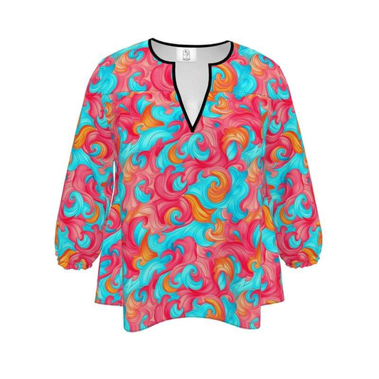 Abstract Swirls Blouse