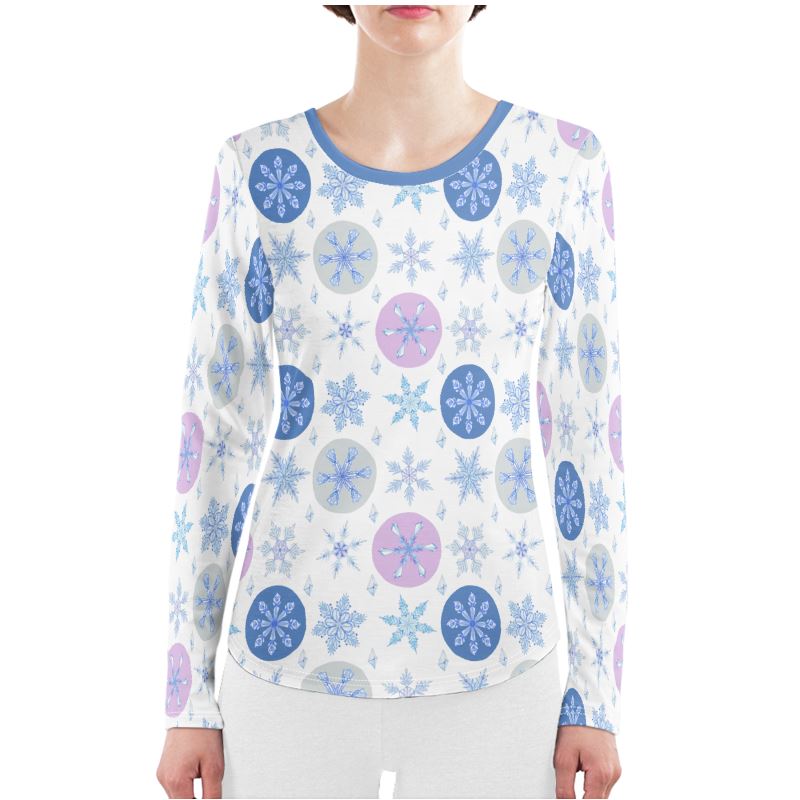 Pastel Snowflakes and Ornaments Pajama Set - Ultimate Comfort