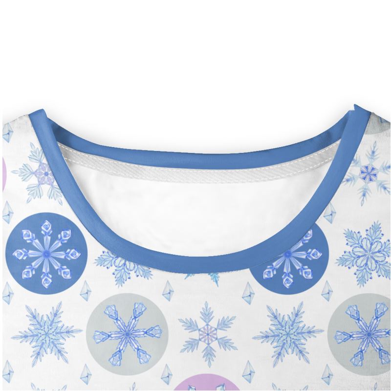 Pastel Snowflakes and Ornaments Pajama Set - Ultimate Comfort