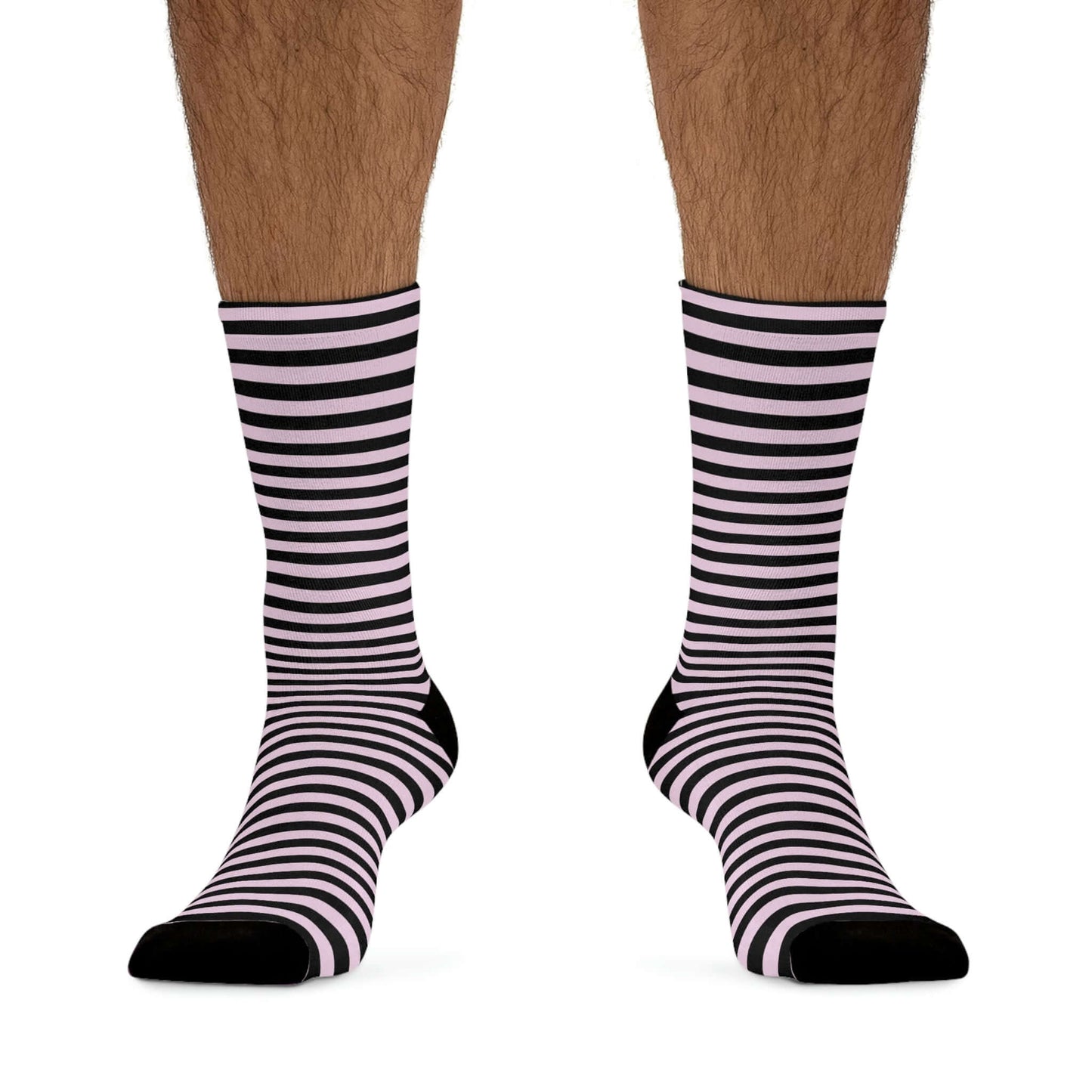 Pink Stripes Recycled Socks