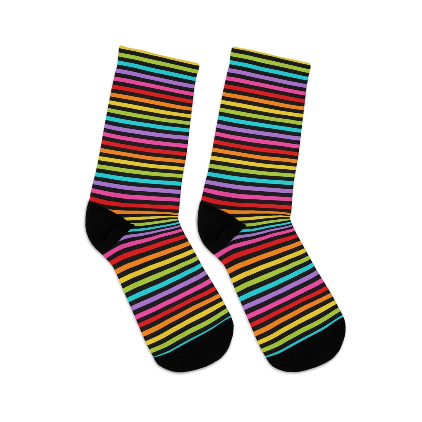 Rainbow Stripes Recycled Socks