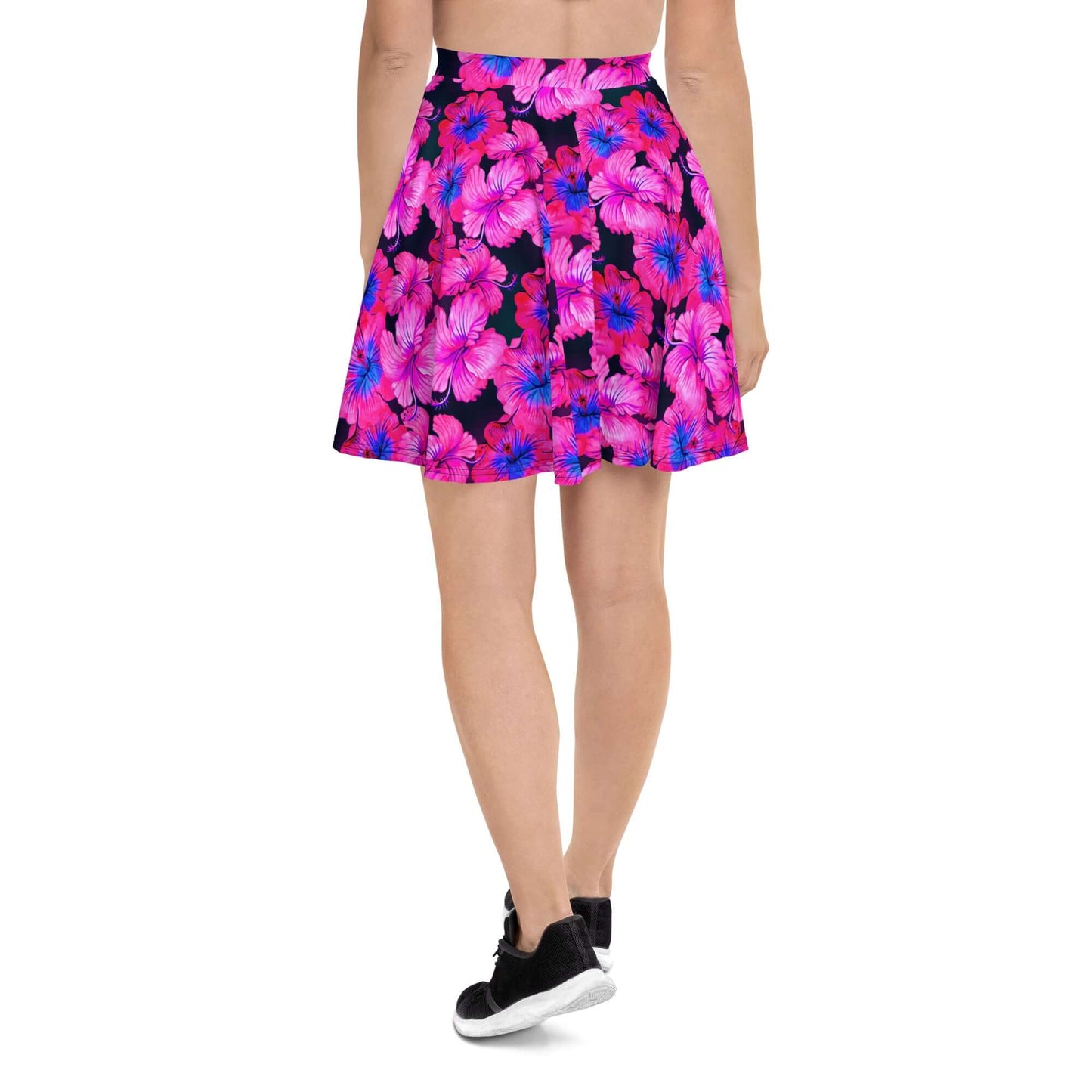 Neon Tropical Skater Skirt