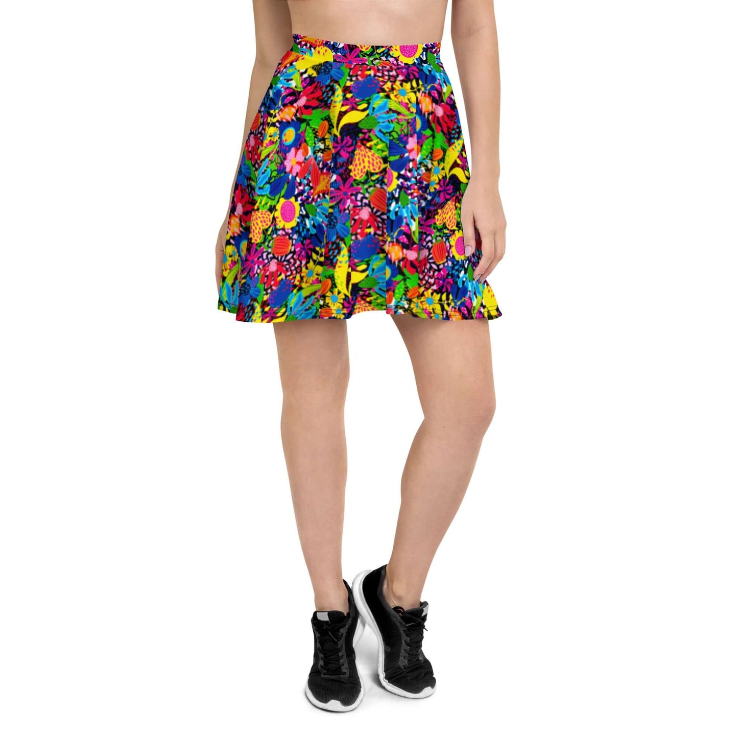 Floral Chaos Skater Skirt