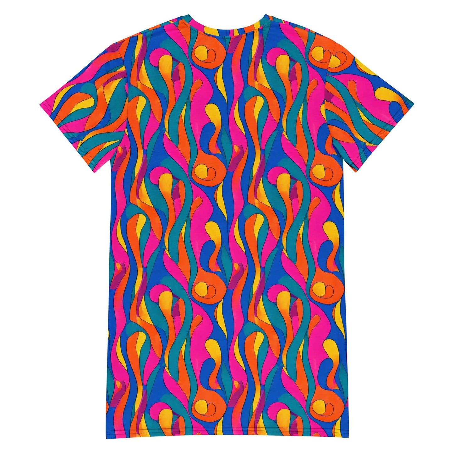 Abstract Swirls T-shirt dress